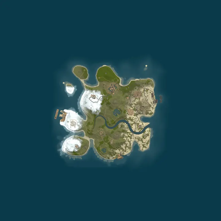 Map of Friends Rust Server
