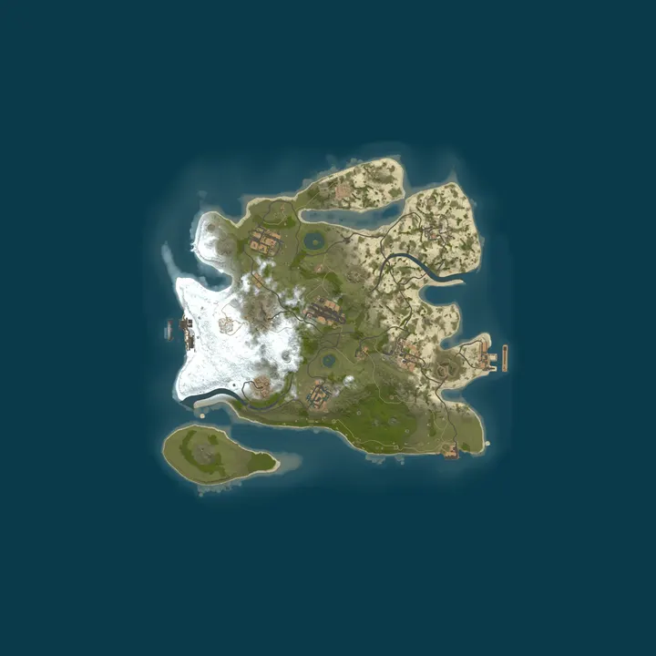 Map of A Shockbyte Rust Server