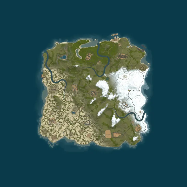 Map of RustForNoobs.com | Solo Duo Trio | Weekly | AU