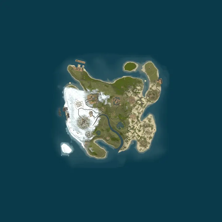 Map of [SA] El Refugio Rust 5X | Solo/Duo/Trio | Kits | XP | Weekly