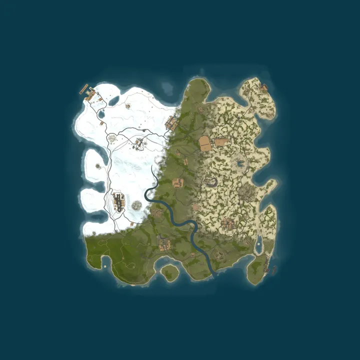 Map of Test Server (Upsurge Main)