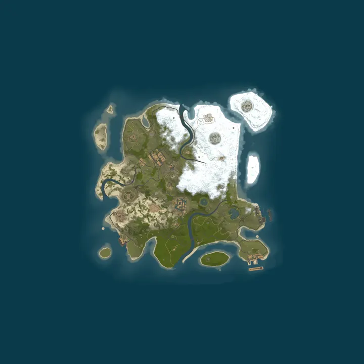 Map of A Shockbyte Rust Server
