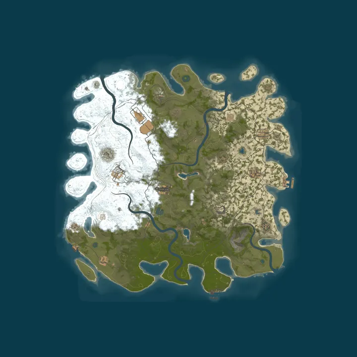 Map of Rust Server