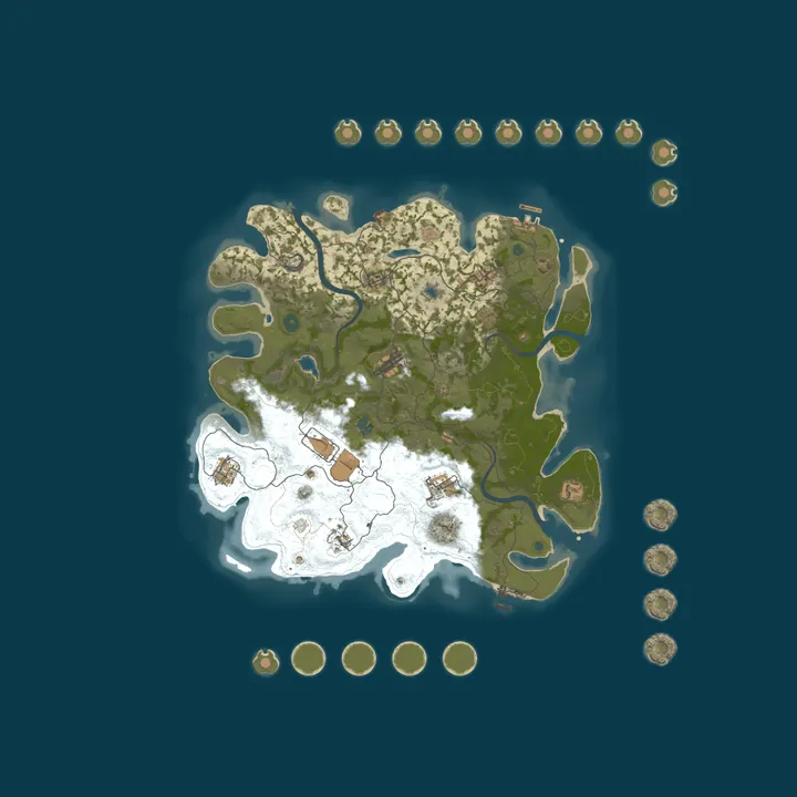 Map of GOM TEST SERVER.