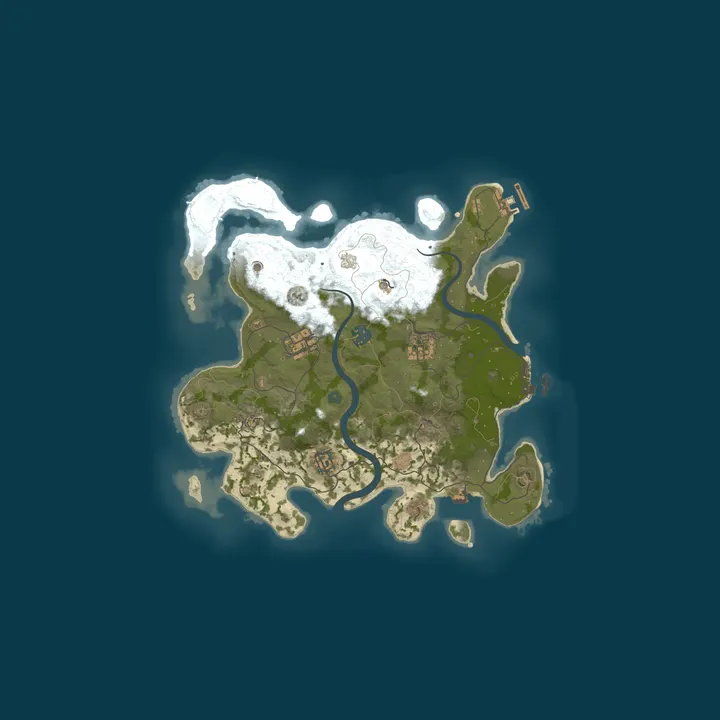 Map of LuffyRust Staging Branch Server
