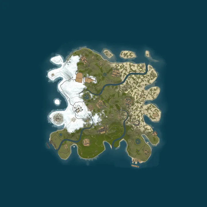 Map of KNG'S LAIR | PVE | 3X RESOURCES | 2X LOOT | DISCORD.GG/KNGSLAIR