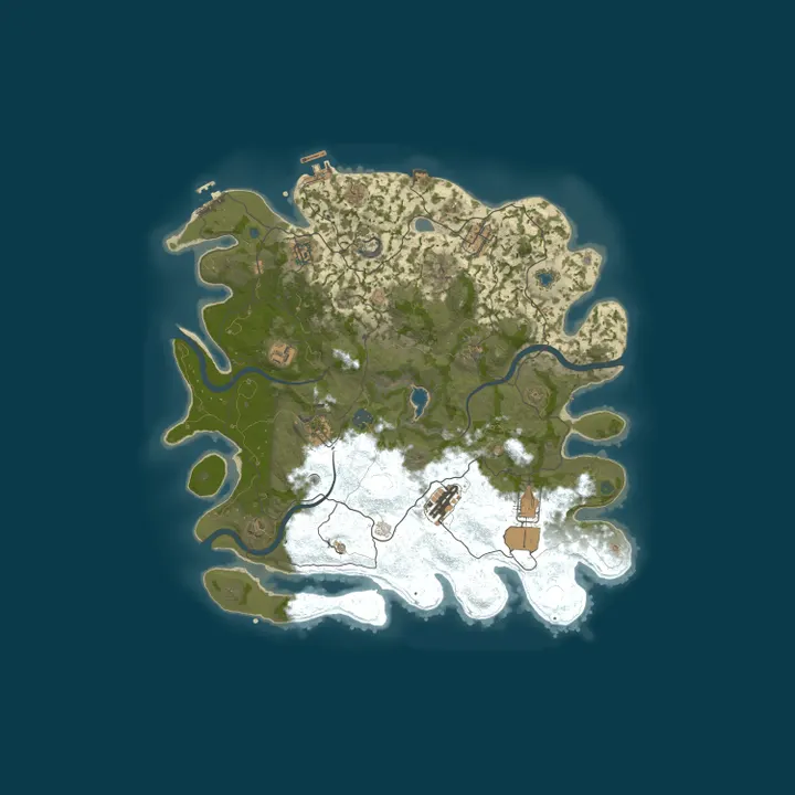 Map of [EU/TR] ATLANTIS 5X | CLAN MAX 10 | NO BPs | Kits & Events