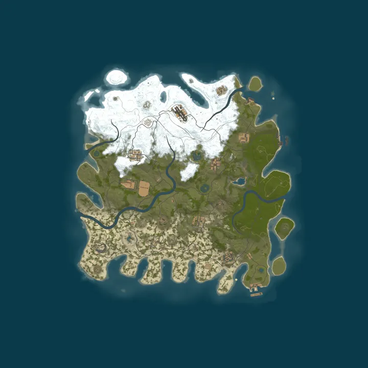 Map of 666 RUST 2Х|ДЛЯ НОВИЧКОВ|РОССИЙСКИЙ 23.10