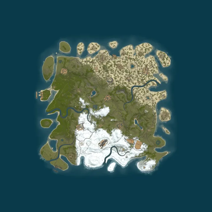 Map of 【萤火】PVE/萌新/纯净/养老/种植/突袭/死亡不掉