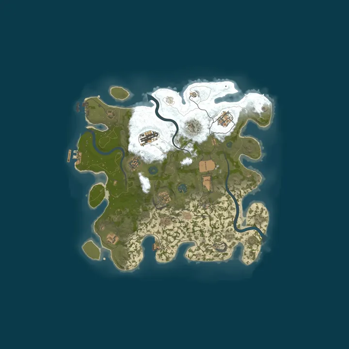 Map of Power Rust №1 - Modded 5x (No limit)