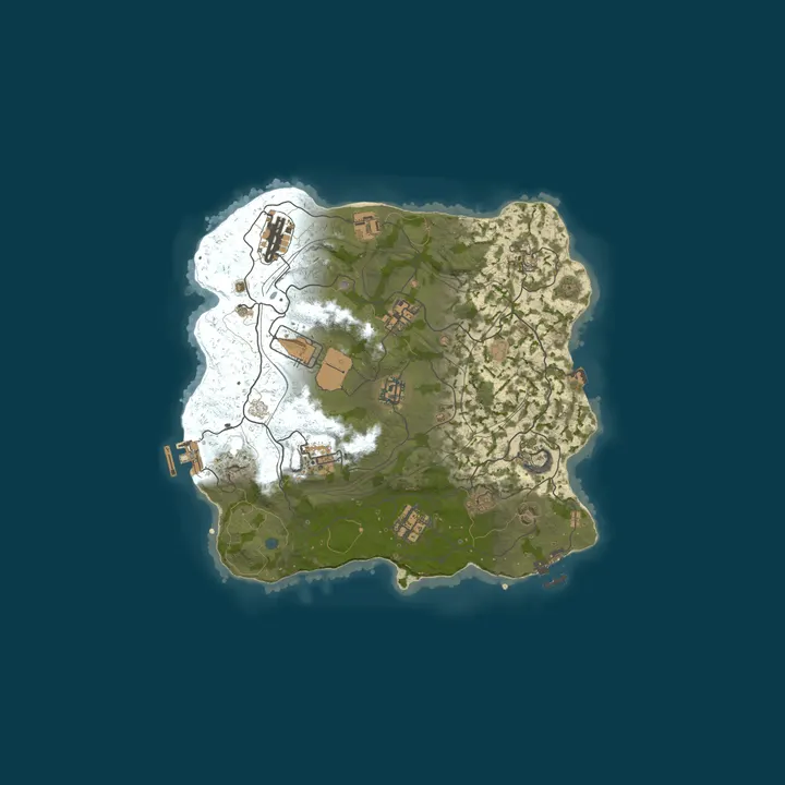 Map of Launch Your Private Rust Wipe Instantly - No Setup