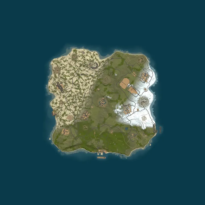 Map of Launch Your Private Rust Wipe Instantly - No Setup