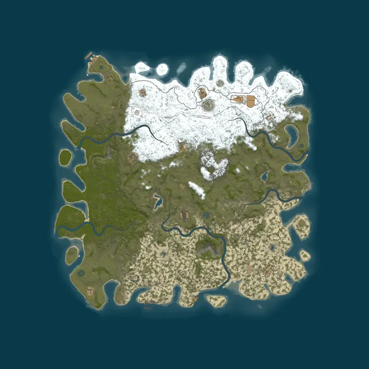 Map of A Rust Server