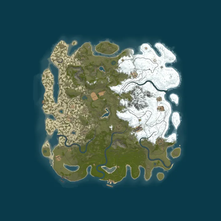 Map of Rusticles Solo Large Map 15/10