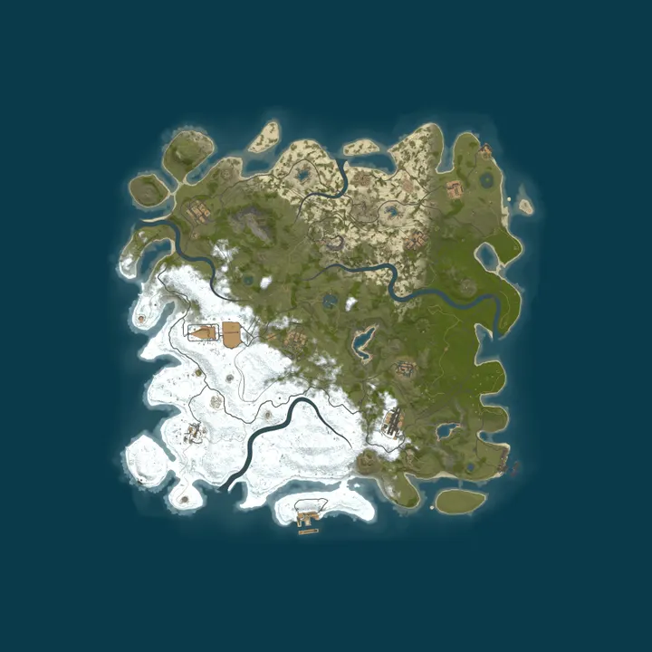 Map of Rust Misfits X5 Gather Large Stacking SATELLITE EVENT Workshop 
