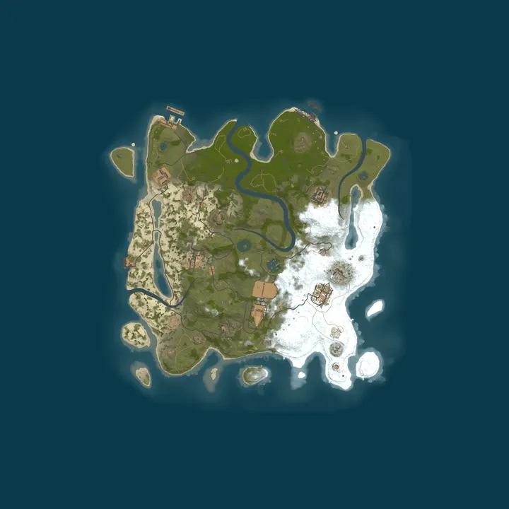 Map of P.I.P RUST Test Server