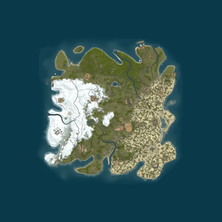 Map of [RU][PVE] ZLOY HARD SERVER | x0.5 | Events | RaidBase | Survial