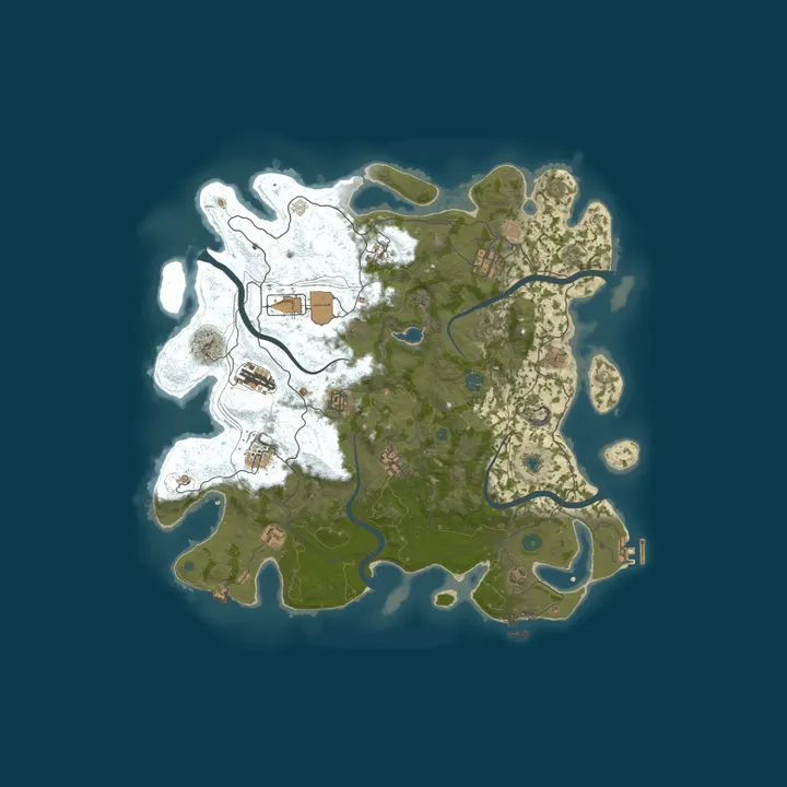 Map of ZLOY RUST 2x | ДЛЯ НОВИЧКОВ | RaidBases | Wipe 27.10